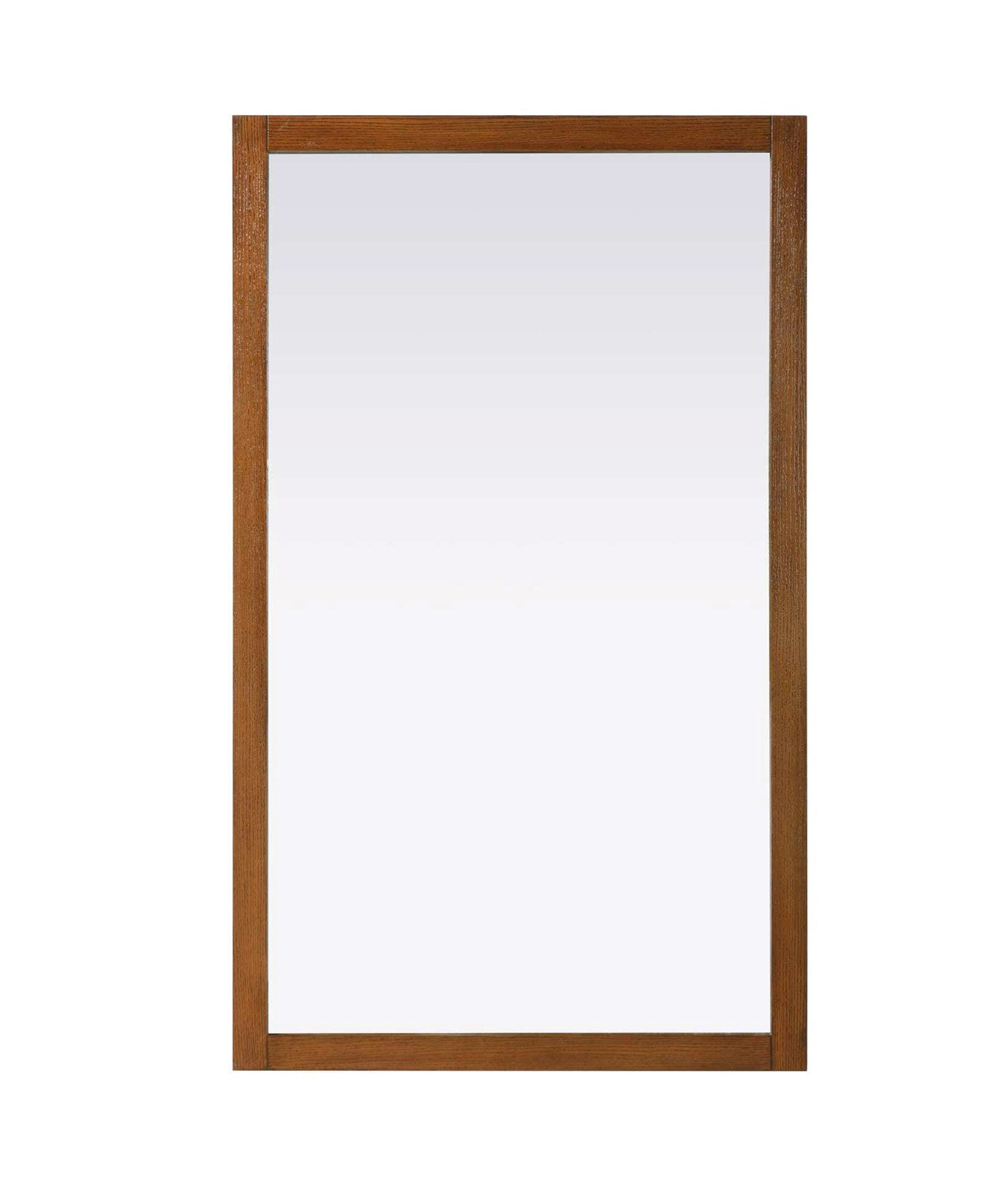 Noah Rectangle Wood Mirror 60 X 36 In Brandy Walnut by Elegant Kitchen and Bath