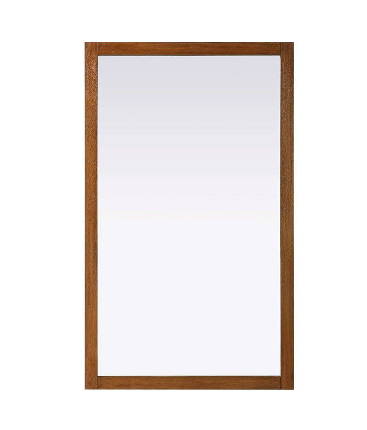 Noah Rectangle Wood Mirror 60 X 36 In Brandy Walnut by Elegant Kitchen and Bath