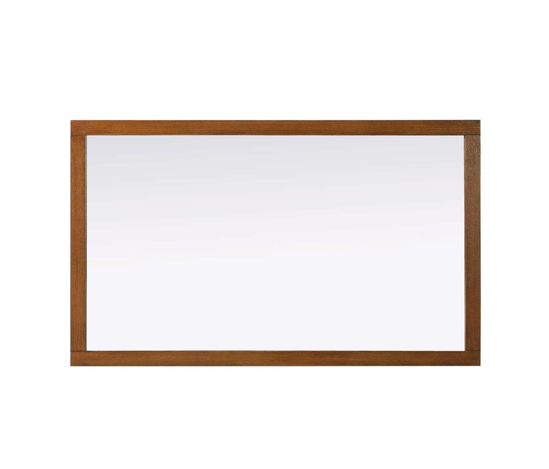 Noah Rectangle Wood Mirror 60 X 36 In Brandy Walnut