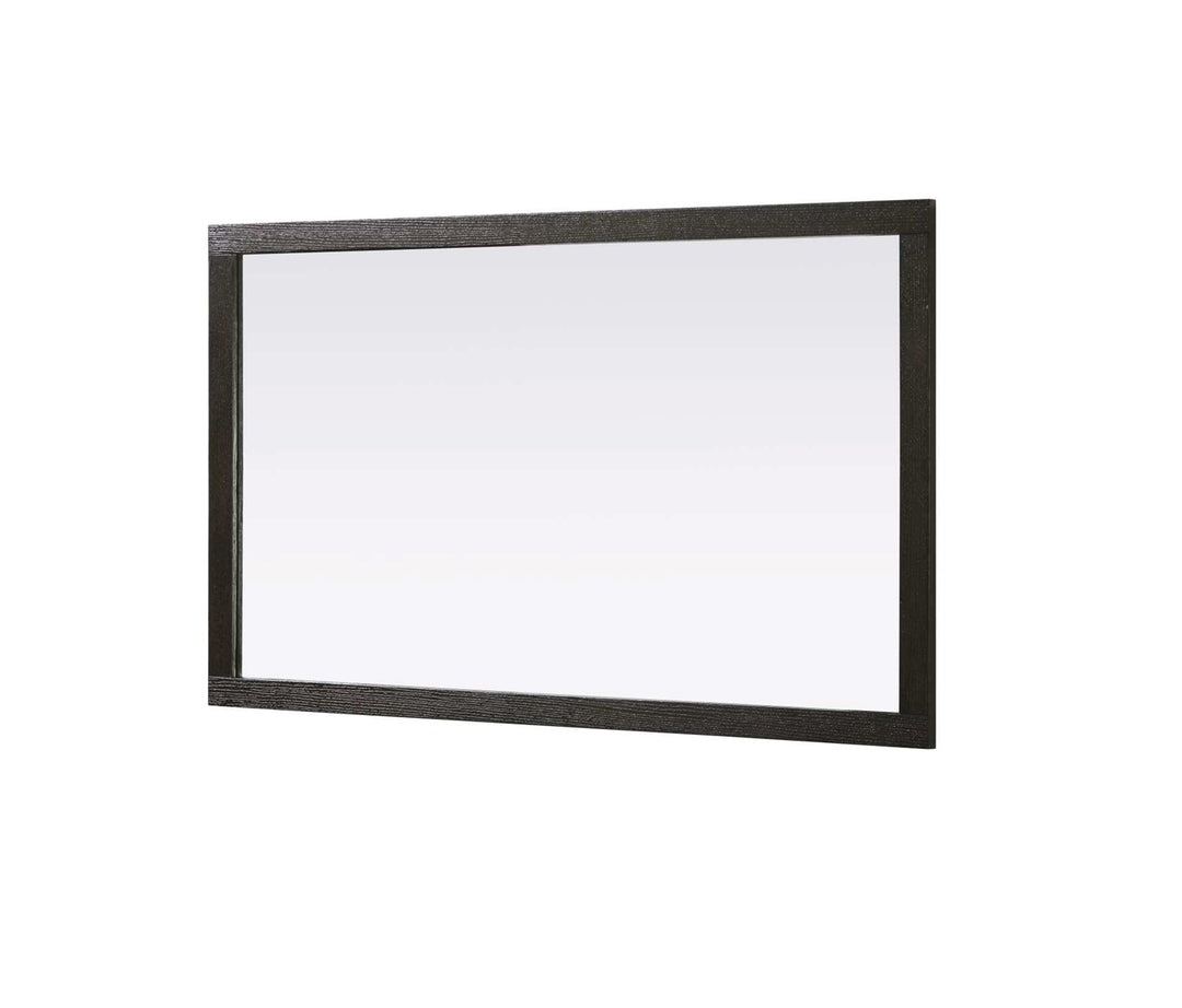 Noah Rectangle Wood Mirror 60 X 36 In Chocolate Oak