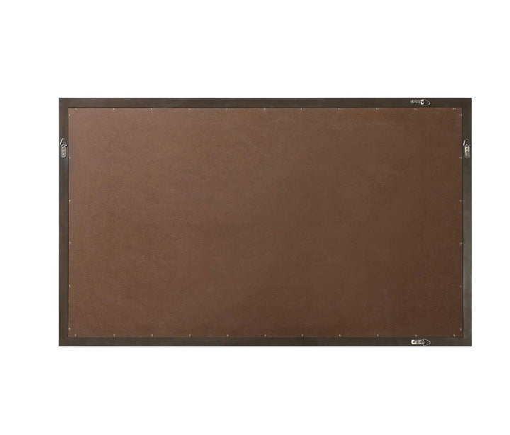 Noah Rectangle Wood Mirror 60 X 36 In Chocolate Oak