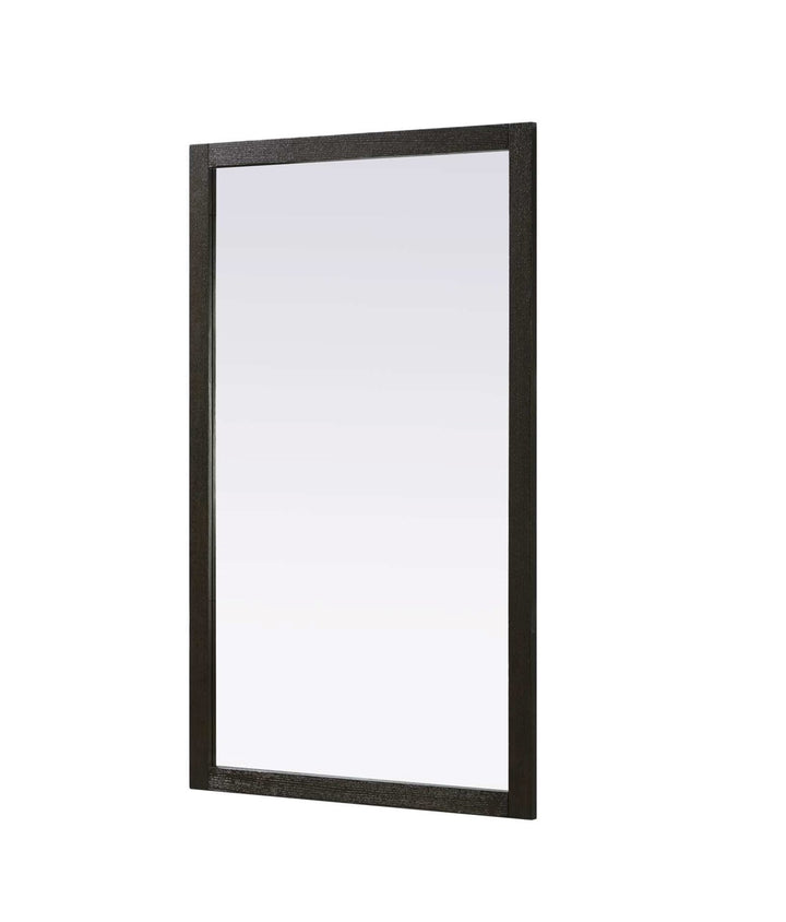 Noah Rectangle Wood Mirror 60 X 36 In Chocolate Oak