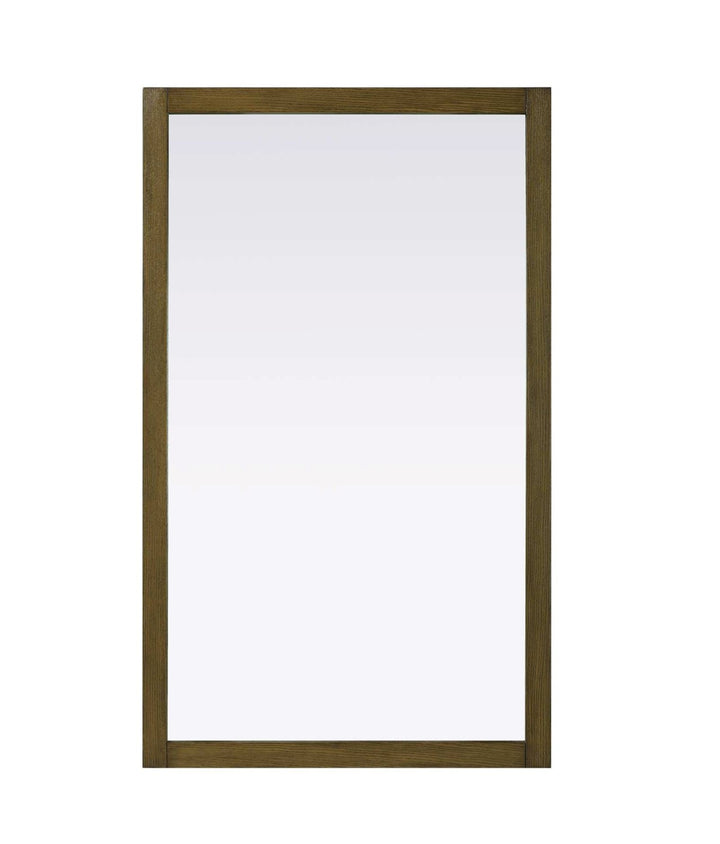 Noah Rectangle Wood Mirror 60 X 36 In Hazel Oak by Elegant Kitchen and Bath