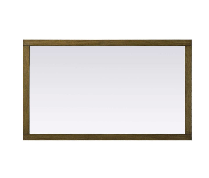 Noah Rectangle Wood Mirror 60 X 36 In Hazel Oak