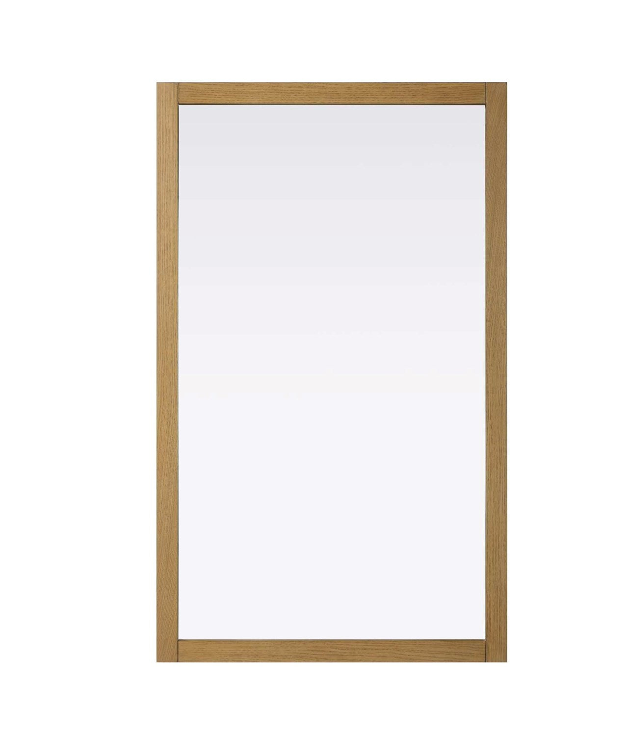 Noah Rectangle Wood Mirror 60 X 36 In Honey Teak by Elegant Kitchen and Bath