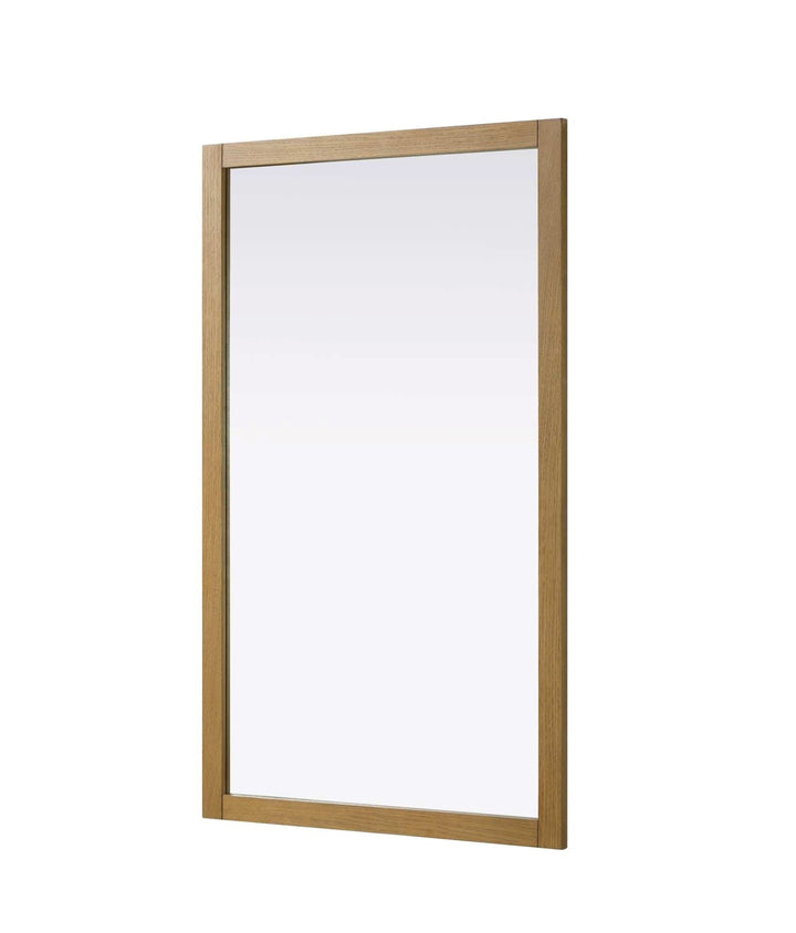 Noah Rectangle Wood Mirror 60 X 36 In Honey Teak