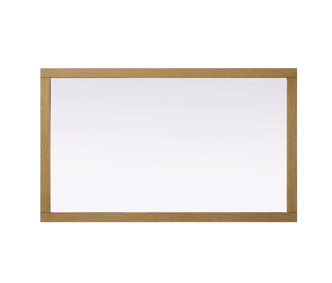 Noah Rectangle Wood Mirror 60 X 36 In Honey Teak