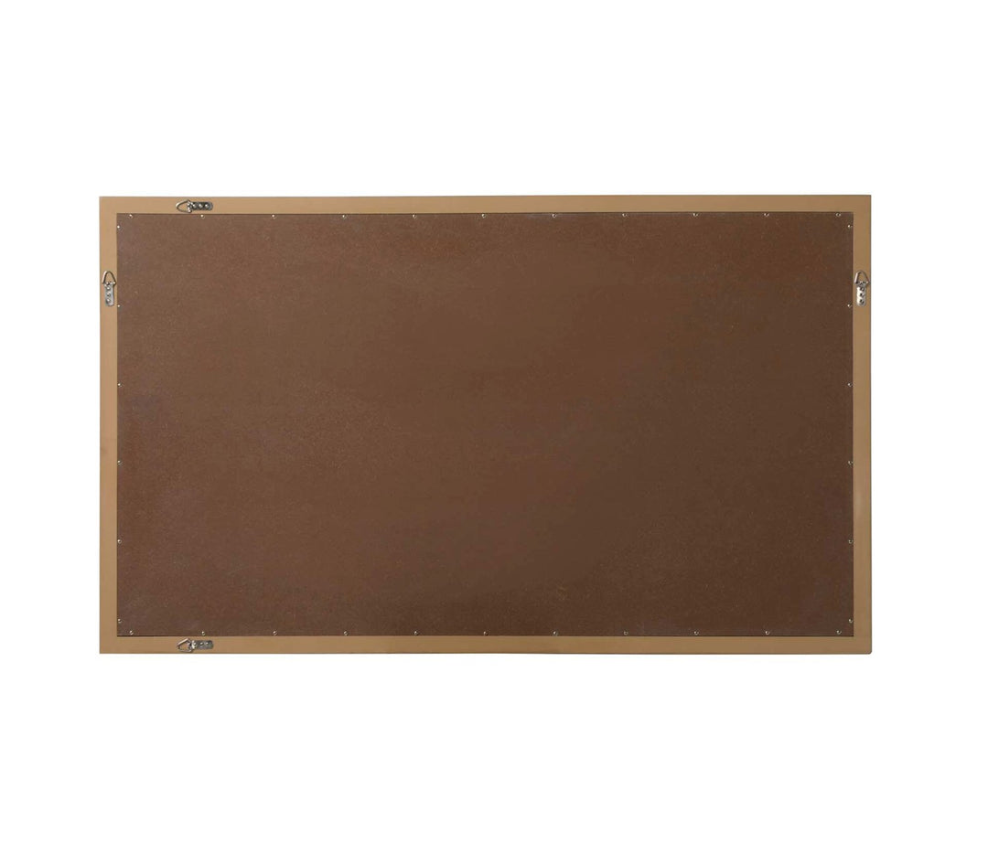 Noah Rectangle Wood Mirror 60 X 36 In Honey Teak
