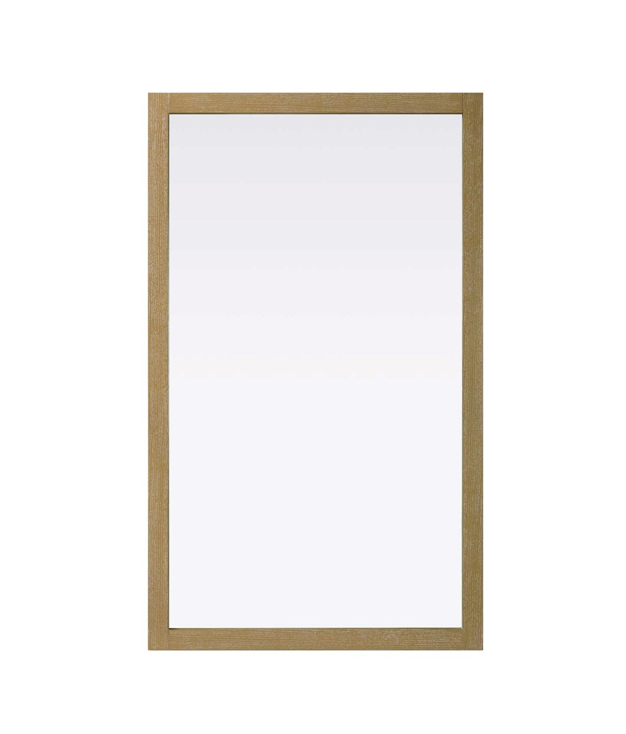 Noah Rectangle Wood Mirror 60 X 36 In Linen Oak by Elegant Kitchen and Bath