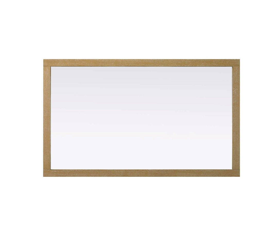 Noah Rectangle Wood Mirror 60 X 36 In Linen Oak