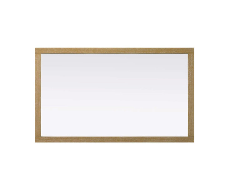 Noah Rectangle Wood Mirror 60 X 36 In Linen Oak