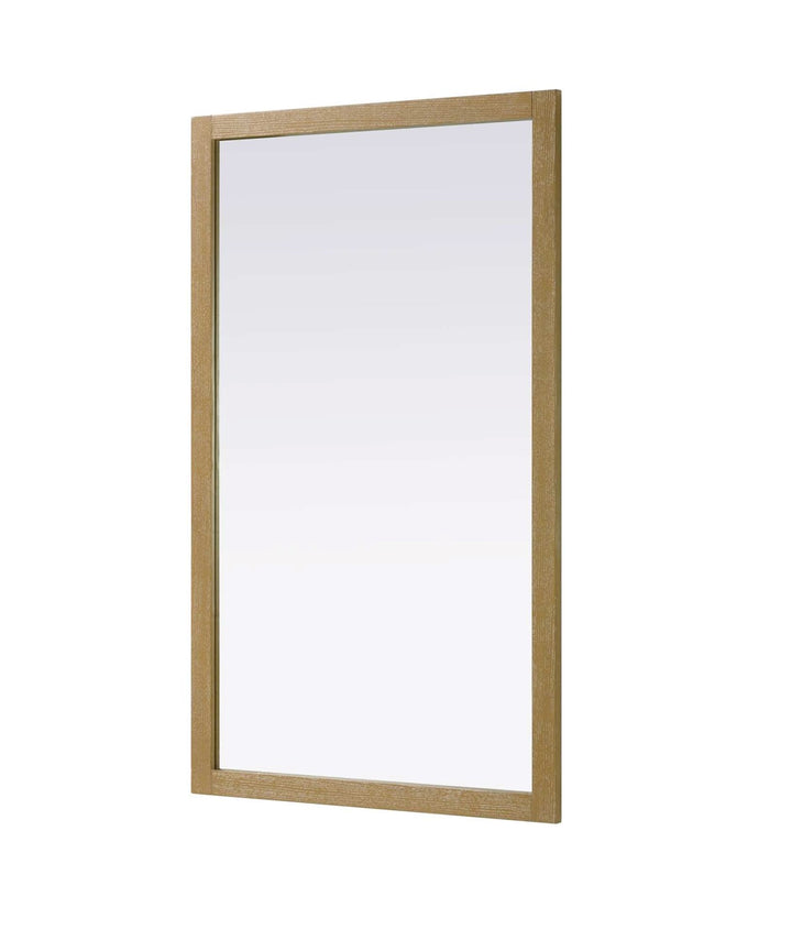Noah Rectangle Wood Mirror 60 X 36 In Linen Oak