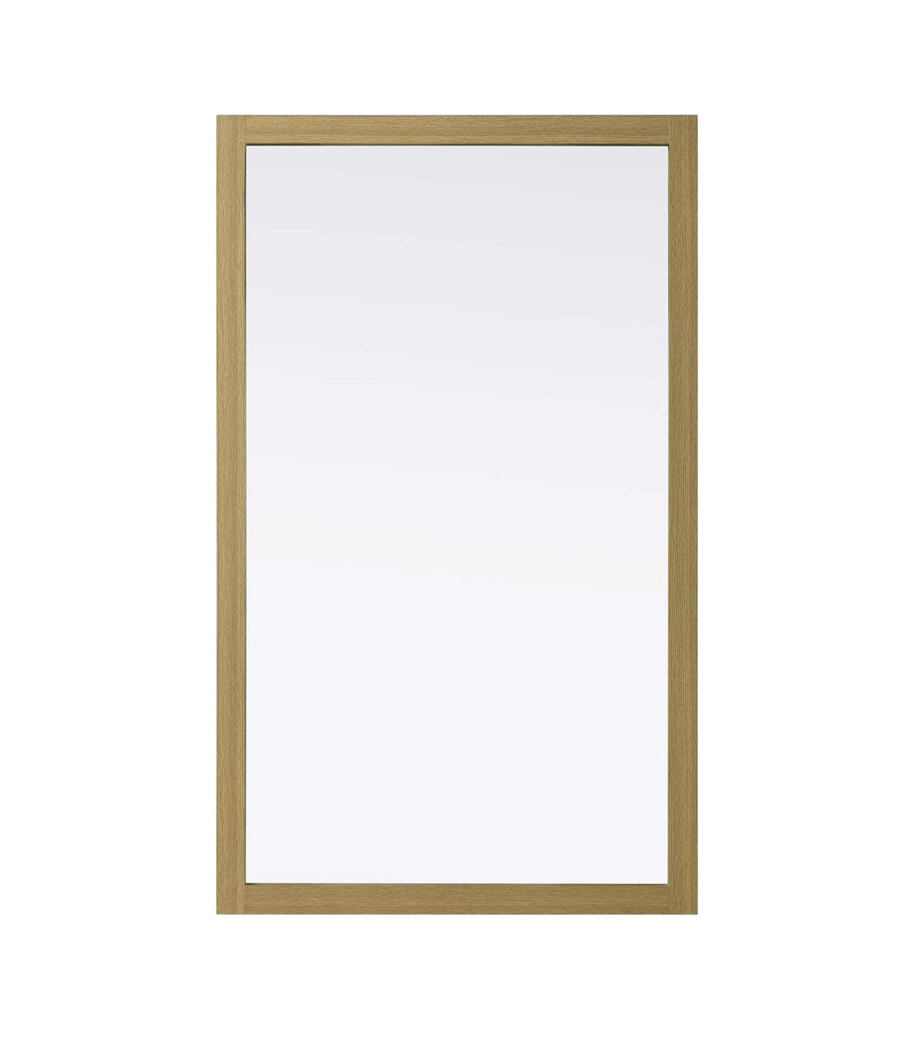 Noah Rectangle Wood Mirror 60 X 36 In Honey Brown by Elegant Kitchen and Bath