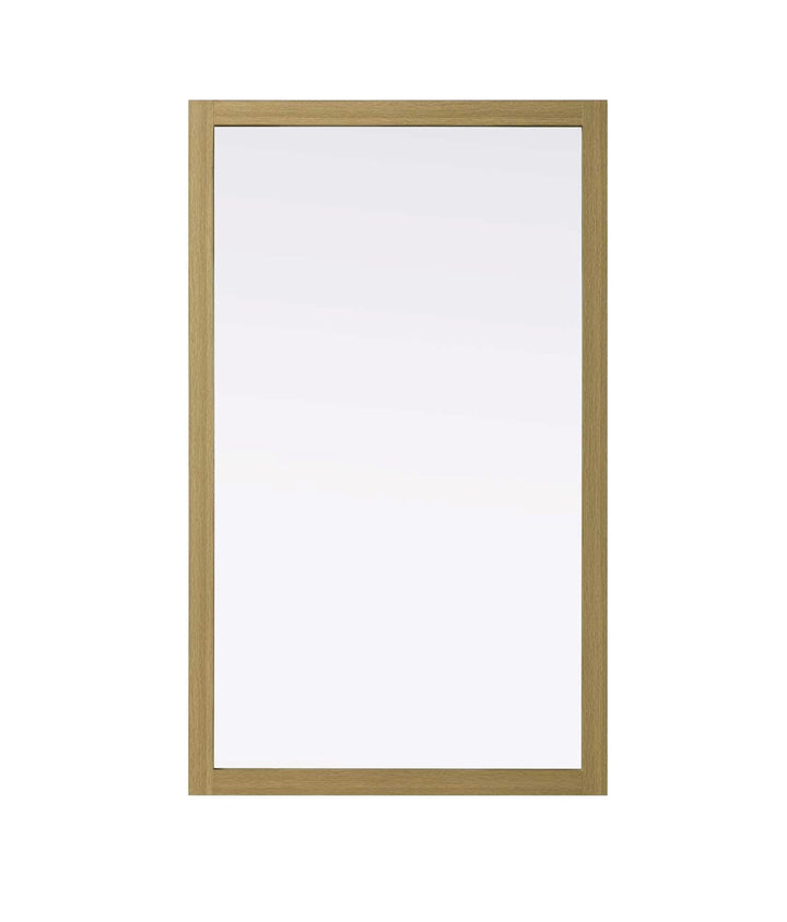 Noah Rectangle Wood Mirror 60 X 36 In Honey Brown by Elegant Kitchen and Bath