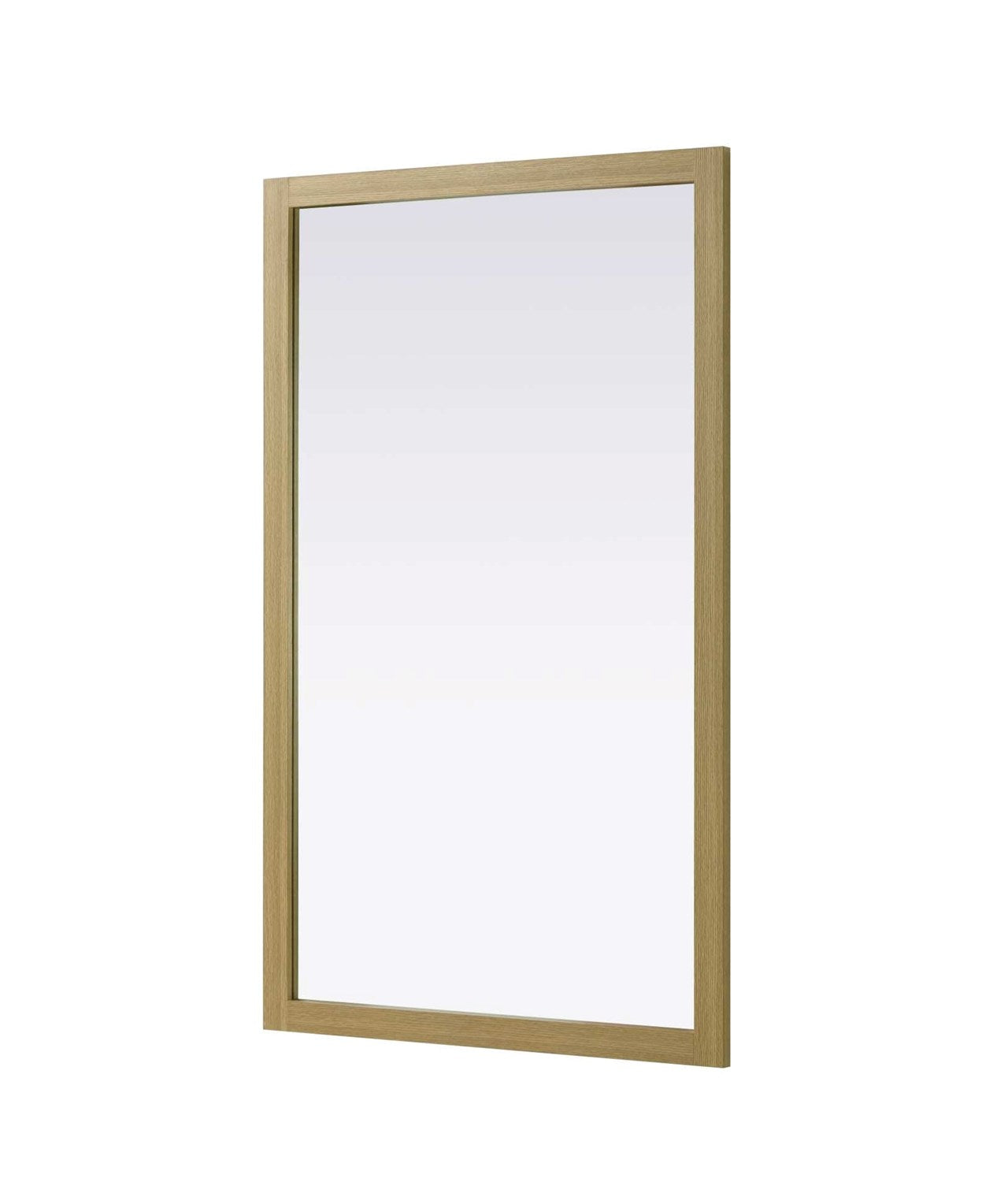 Noah Rectangle Wood Mirror 60 X 36 In Honey Brown