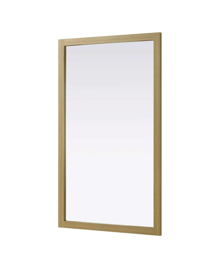 Noah Rectangle Wood Mirror 60 X 36 In Honey Brown