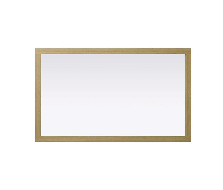 Noah Rectangle Wood Mirror 60 X 36 In Honey Brown