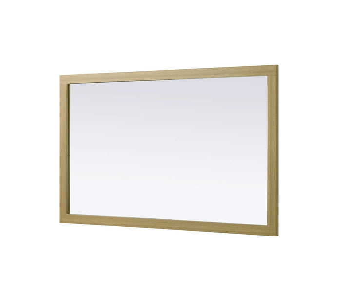 Noah Rectangle Wood Mirror 60 X 36 In Honey Brown