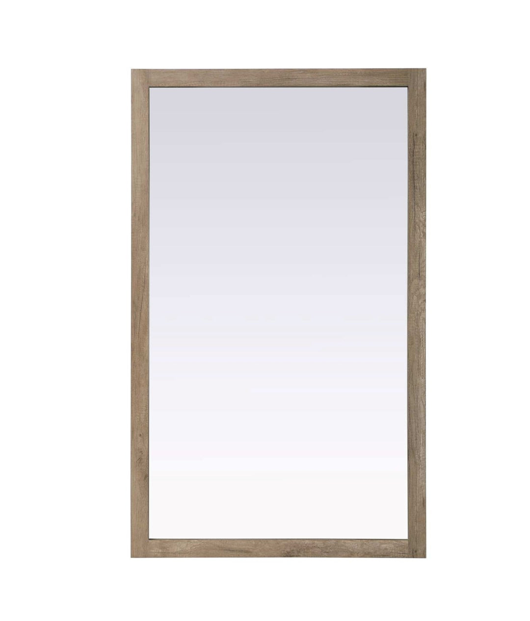 Noah Rectangle Wood Mirror 60 X 36 In Natural Oak by Elegant Kitchen and Bath