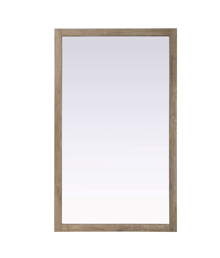Noah Rectangle Wood Mirror 60 X 36 In Natural Oak by Elegant Kitchen and Bath