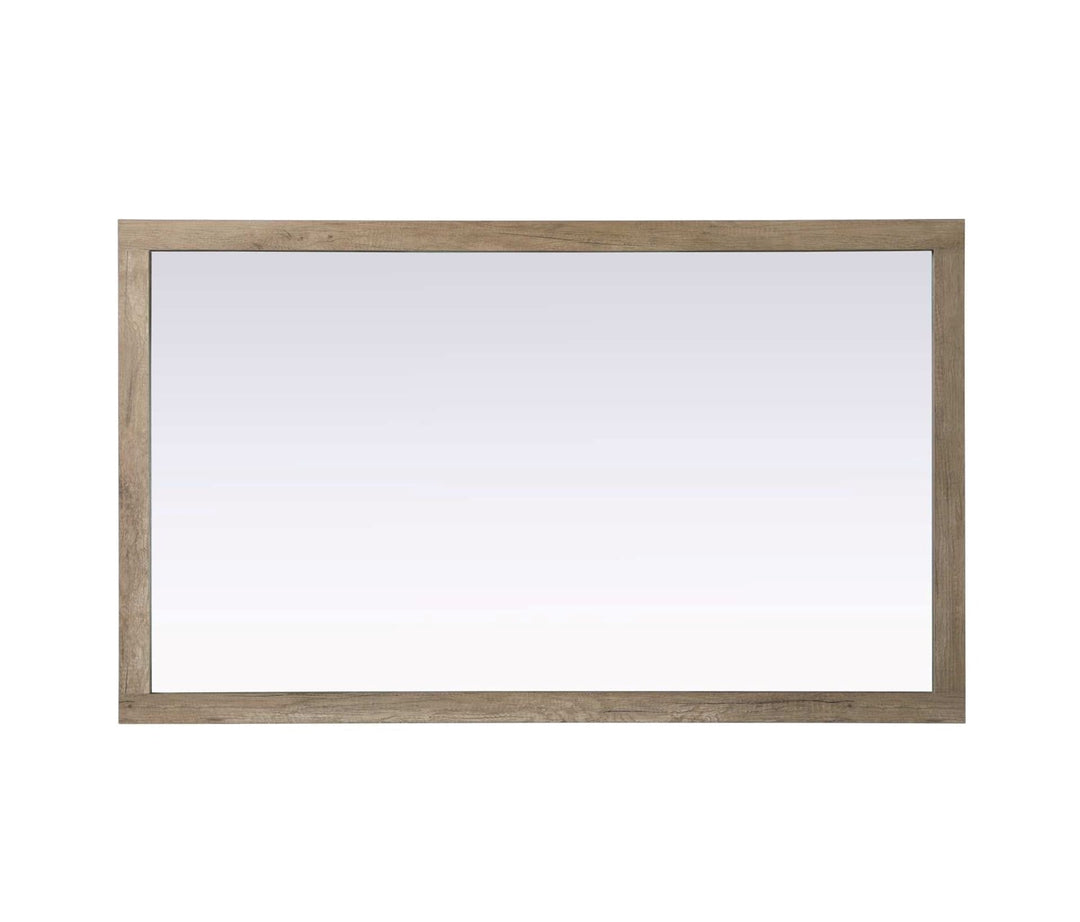 Noah Rectangle Wood Mirror 60 X 36 In Natural Oak