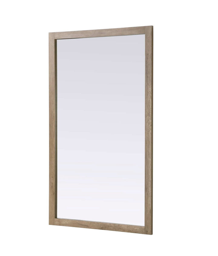 Noah Rectangle Wood Mirror 60 X 36 In Natural Oak
