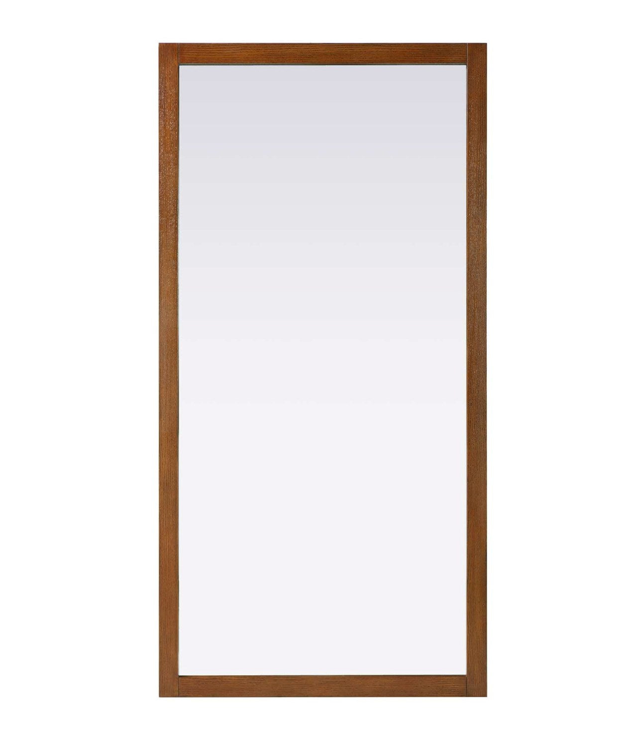 Noah Rectangle Wood Mirror 72 X 36 In Brandy Walnut by Elegant Kitchen and Bath