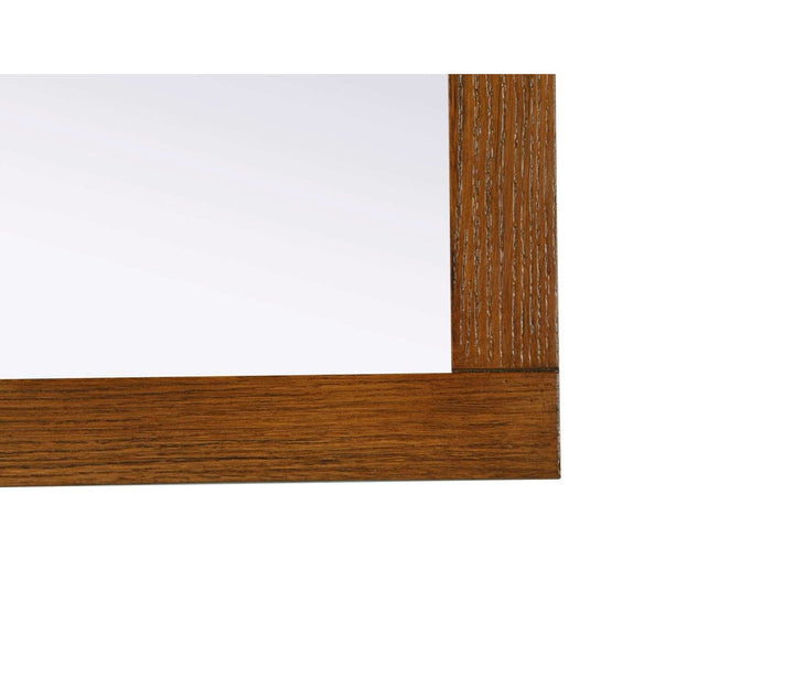 Noah Rectangle Wood Mirror 72 X 36 In Brandy Walnut