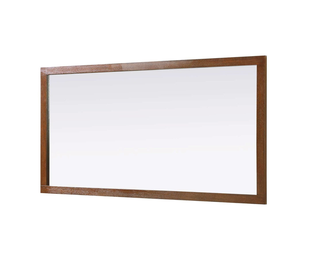 Noah Rectangle Wood Mirror 72 X 36 In Brandy Walnut