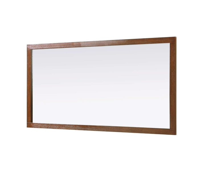 Noah Rectangle Wood Mirror 72 X 36 In Brandy Walnut