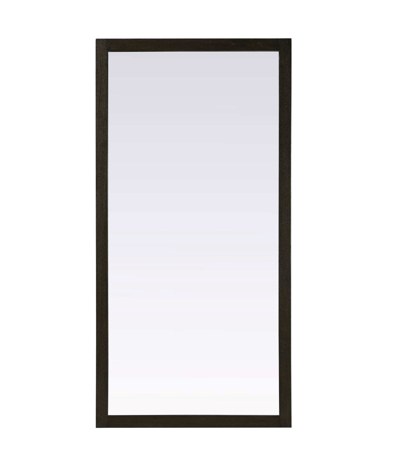 Noah Rectangle Wood Mirror 72 X 36 In Chocolate Oak by Elegant Kitchen and Bath
