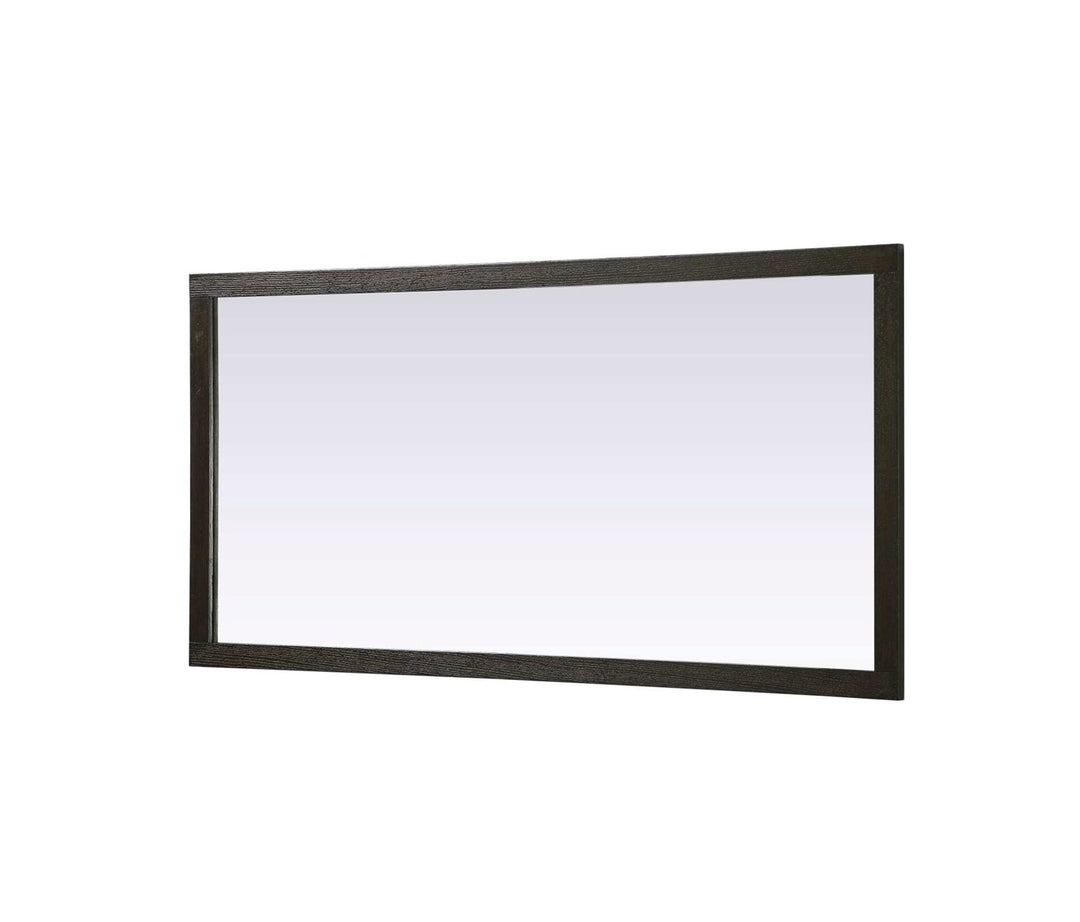 Noah Rectangle Wood Mirror 72 X 36 In Chocolate Oak
