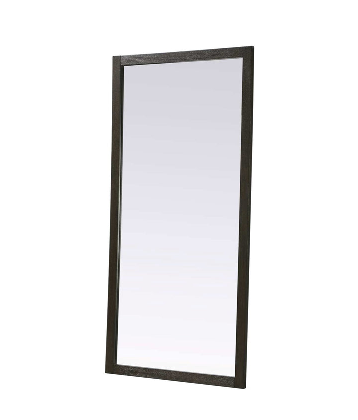 Noah Rectangle Wood Mirror 72 X 36 In Chocolate Oak