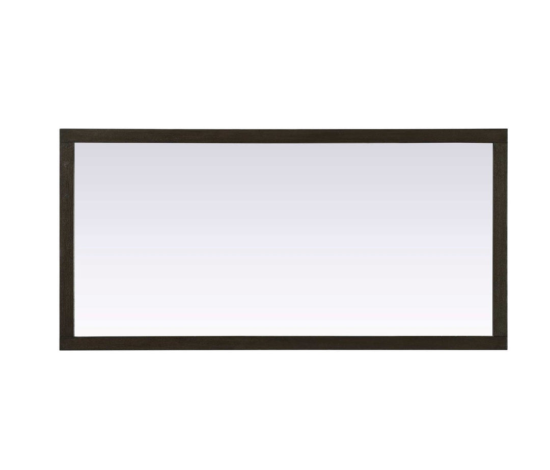 Noah Rectangle Wood Mirror 72 X 36 In Chocolate Oak