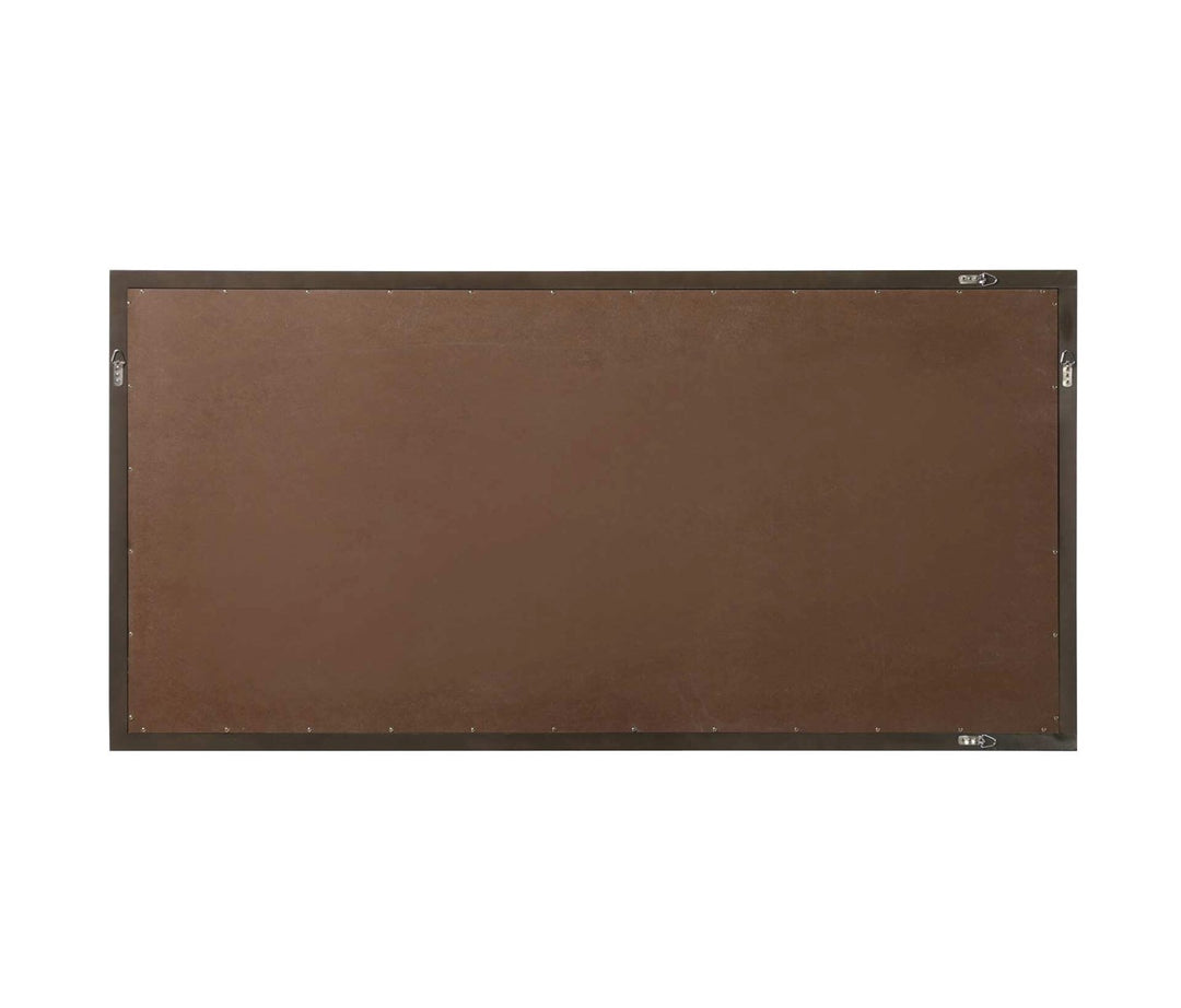 Noah Rectangle Wood Mirror 72 X 36 In Chocolate Oak