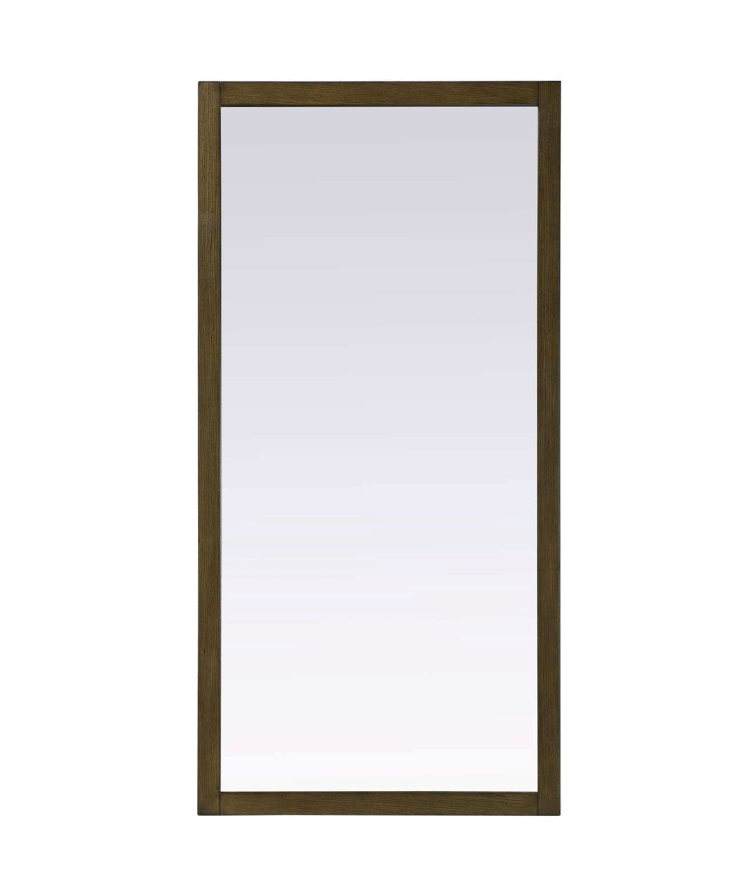 Noah Rectangle Wood Mirror 72 X 36 In Hazel Oak by Elegant Kitchen and Bath