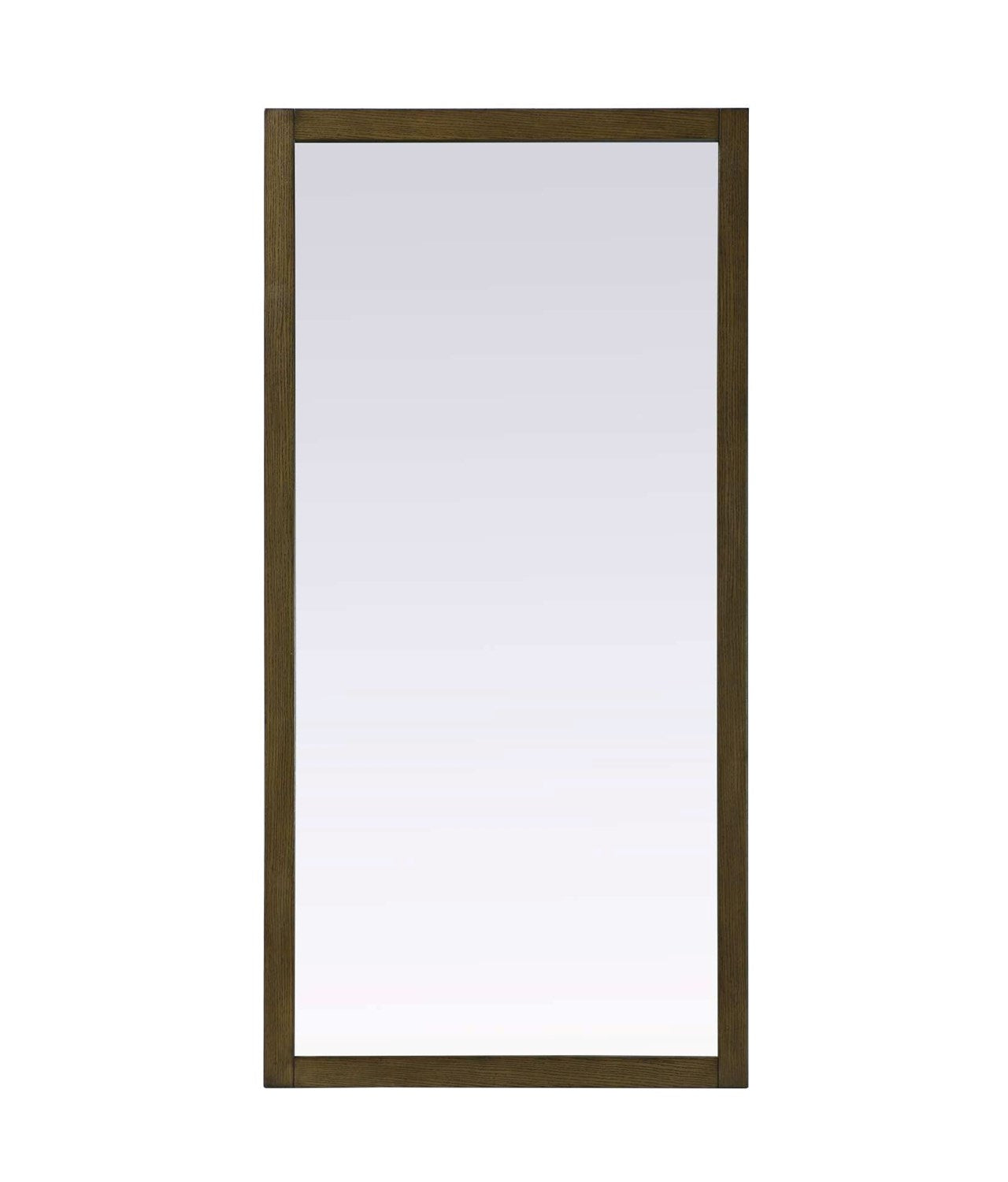 Noah Rectangle Wood Mirror 72 X 36 In Hazel Oak by Elegant Kitchen and Bath