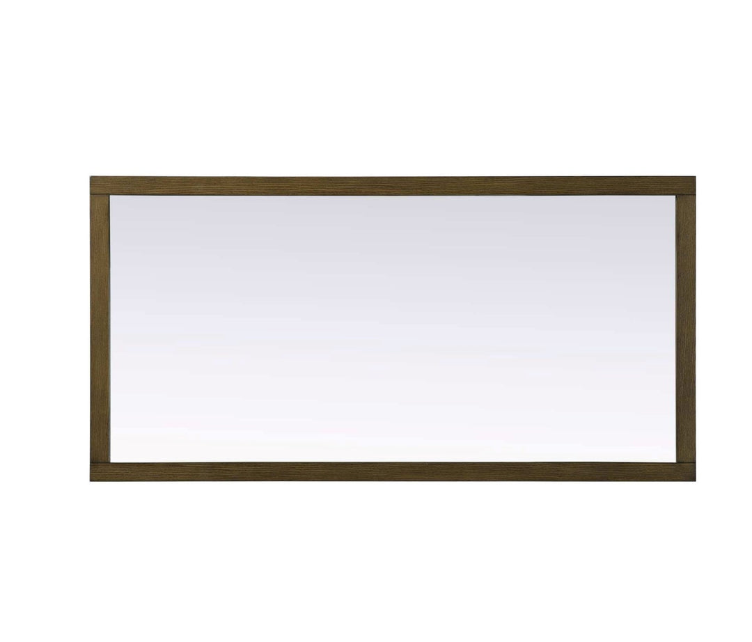 Noah Rectangle Wood Mirror 72 X 36 In Hazel Oak