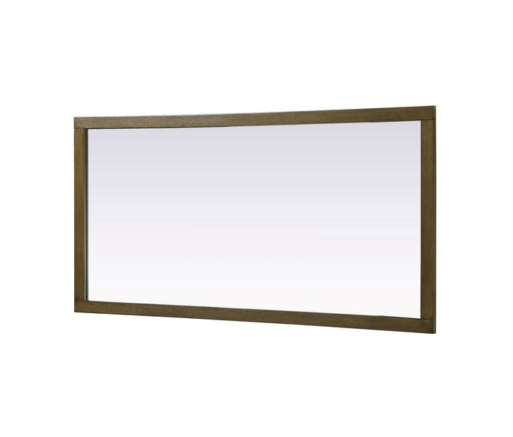 Noah Rectangle Wood Mirror 72 X 36 In Hazel Oak