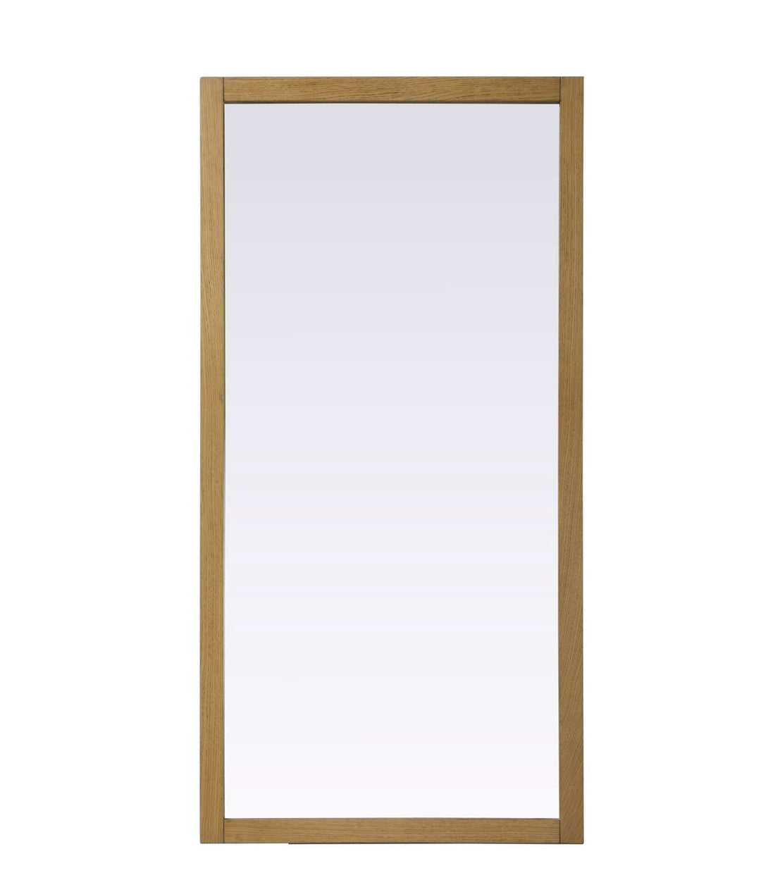 Noah Rectangle Wood Mirror 72 X 36 In Honey Teak by Elegant Kitchen and Bath