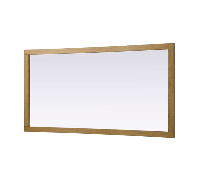 Noah Rectangle Wood Mirror 72 X 36 In Honey Teak