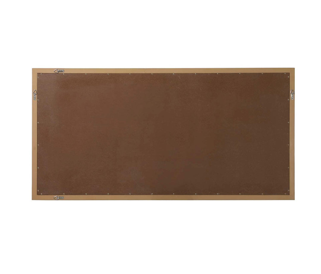 Noah Rectangle Wood Mirror 72 X 36 In Honey Teak