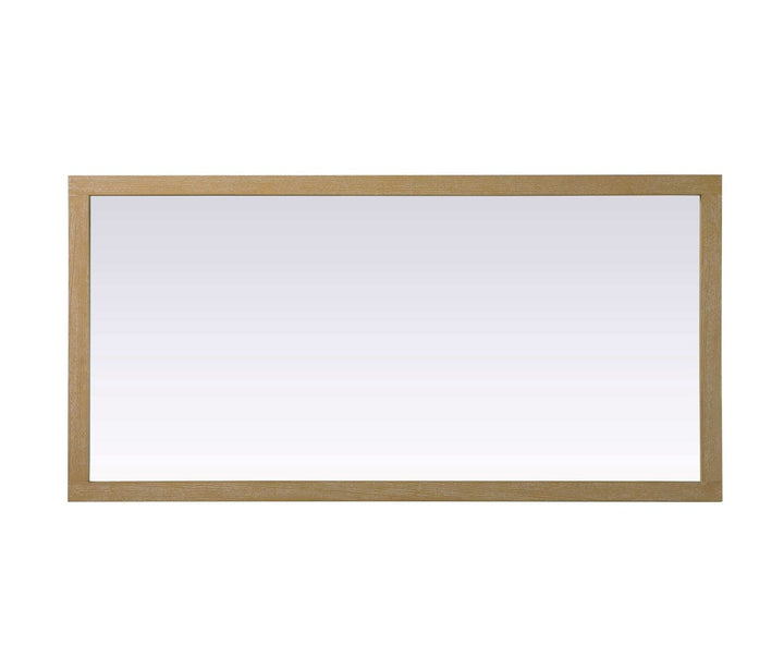 Noah Rectangle Wood Mirror 72 X 36 In Linen Oak