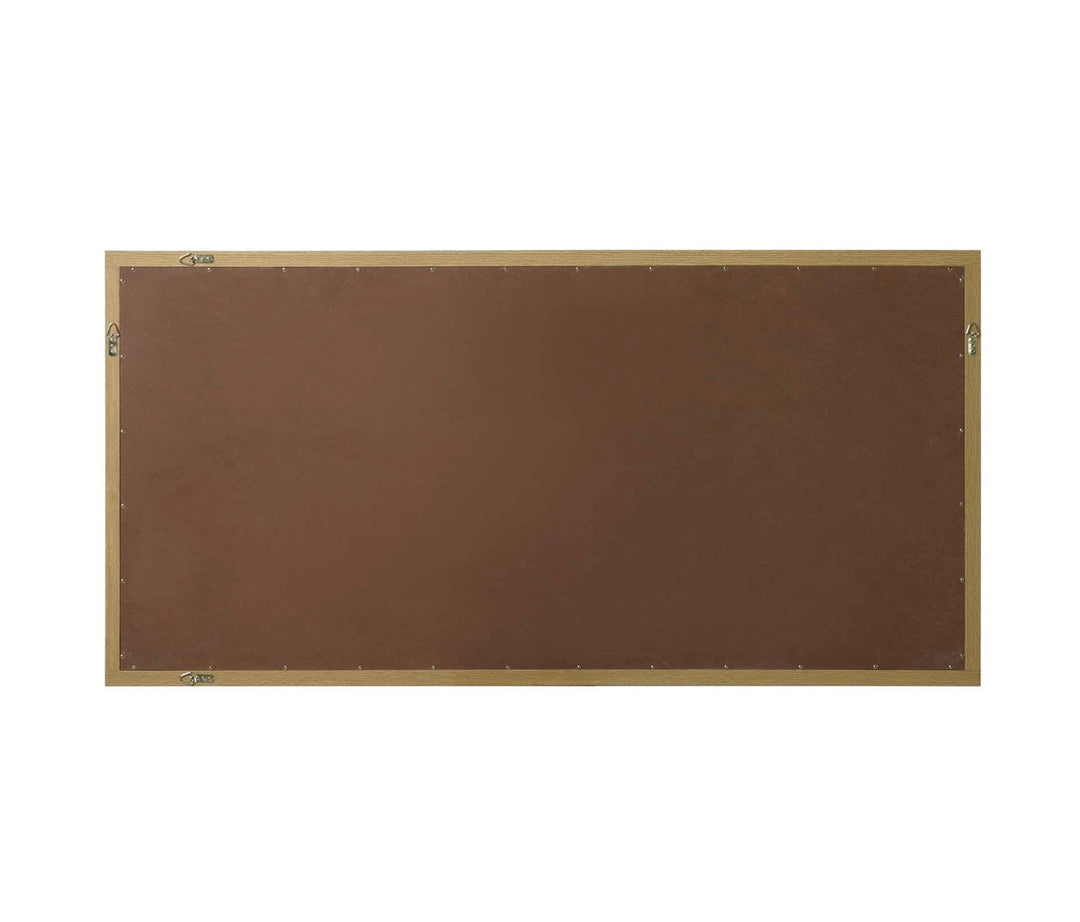 Noah Rectangle Wood Mirror 72 X 36 In Honey Brown