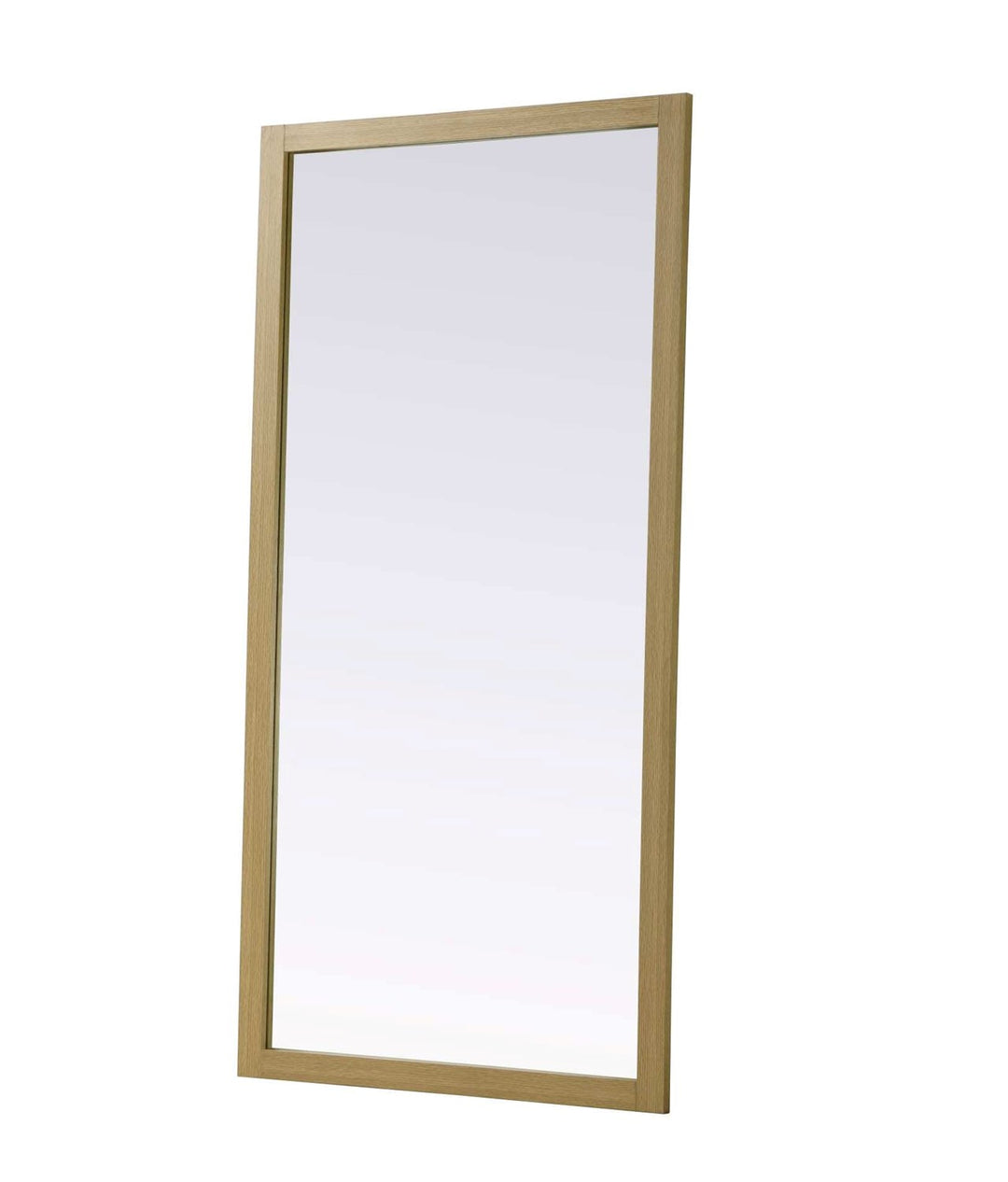 Noah Rectangle Wood Mirror 72 X 36 In Honey Brown