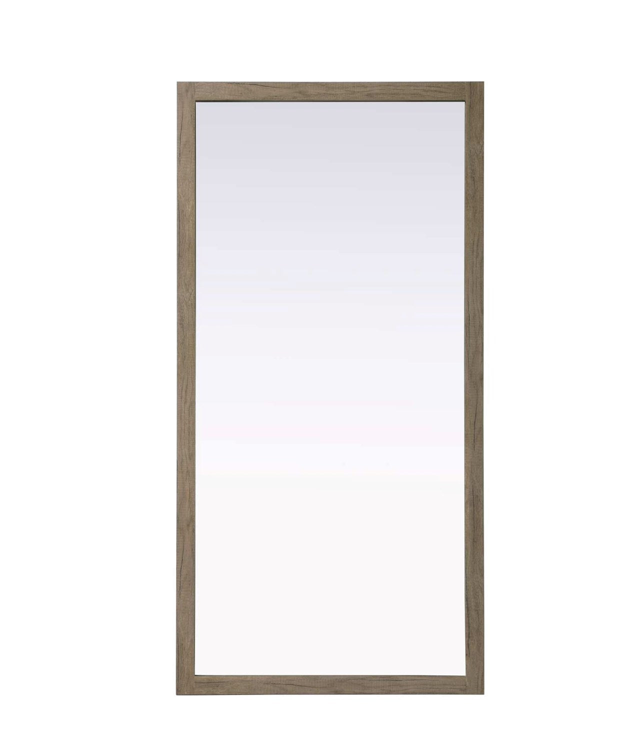 Noah Rectangle Wood Mirror 72 X 36 In Natural Oak by Elegant Kitchen and Bath