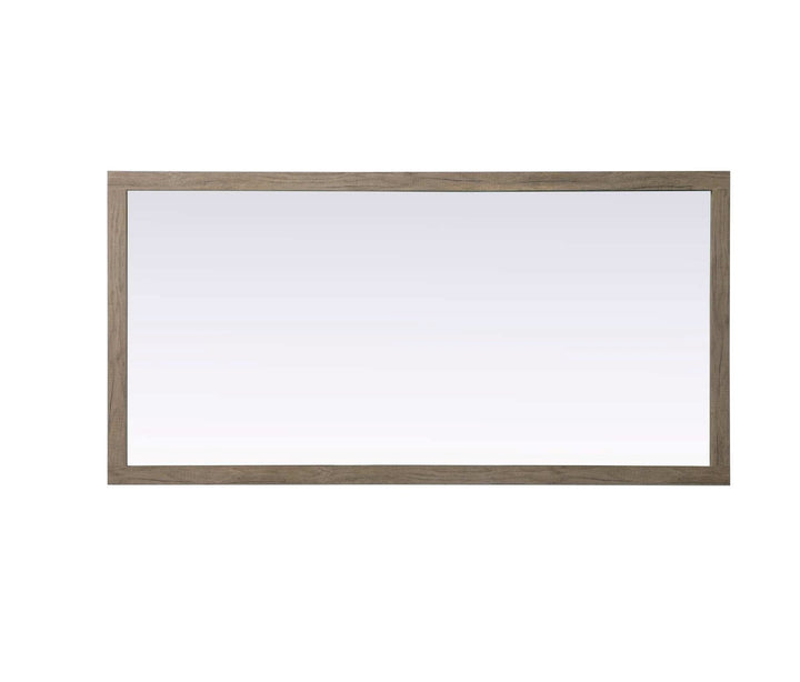 Noah Rectangle Wood Mirror 72 X 36 In Natural Oak