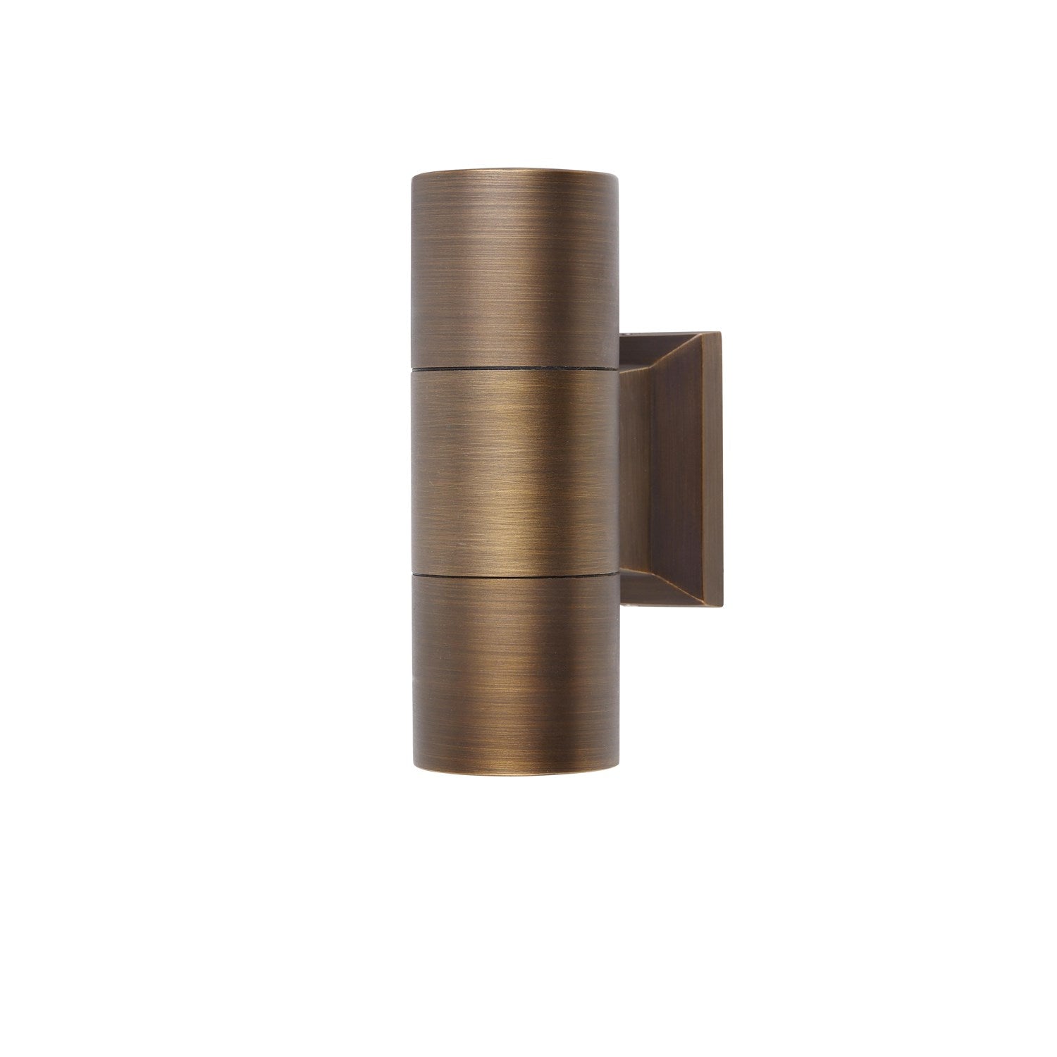 Landscape Cast Brass Double Wall Light In Antique Brass by Elitco Lighting