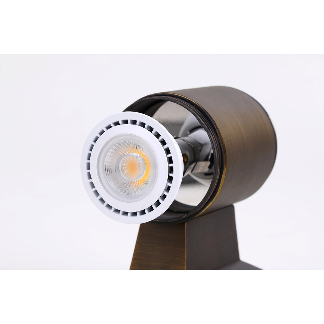 Landscape Cast Brass Double Wall Light In Antique Brass